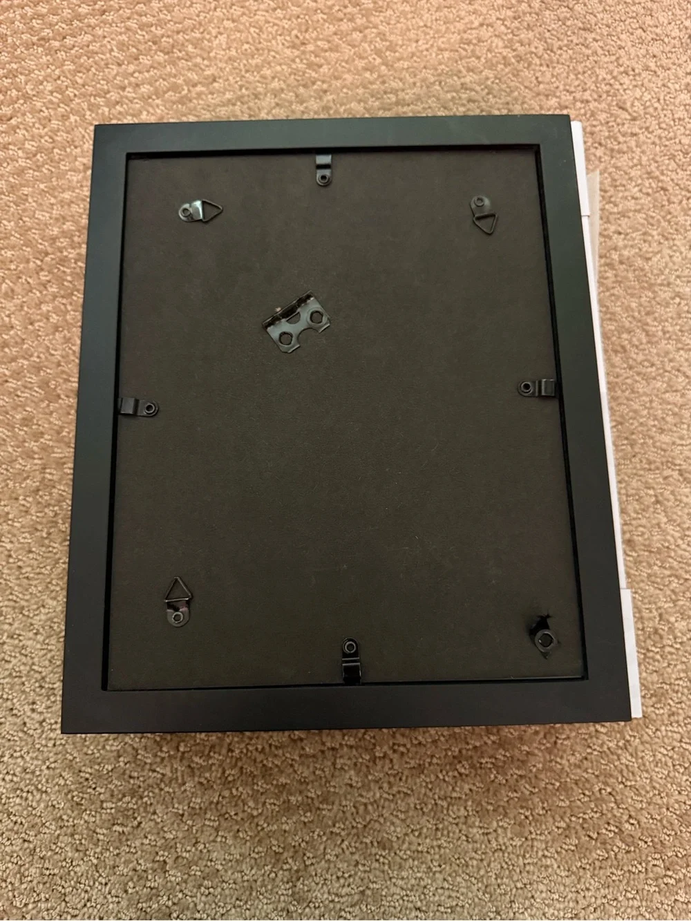 Set of 4 Black Picture Frame with White Mat